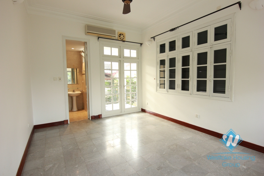 A wonderful french style villa for rent with 4 bedroom in Tay Ho, Hanoi